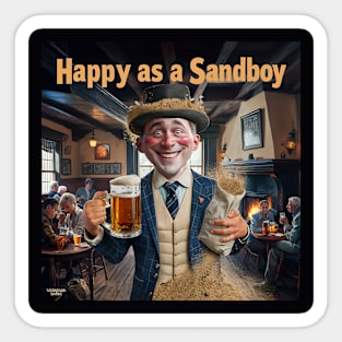 Happy as a Sandboy! Sticker